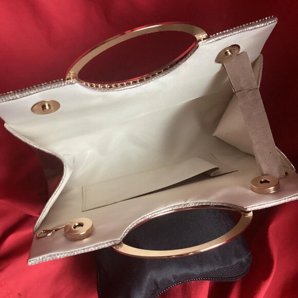 Evening Clutch Handbag | Shoulder Purse with 44” Strap - Picture 2 of 2